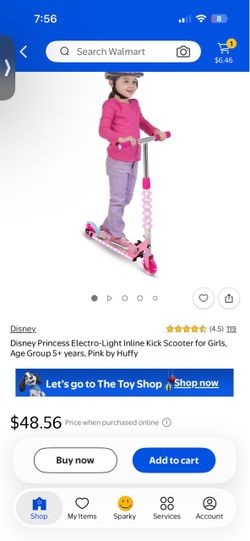Disney princess light up scooter