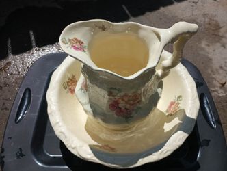 Vintage wash basin Pitcher and bowl