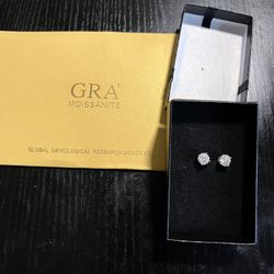 Moissanite  Stud Earrings 