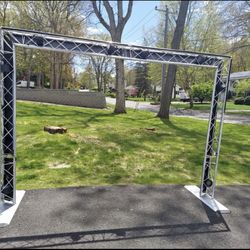 Aluminum Truss Arch Kit 11. 2 Feet Width 7.5 Feet Height Portable DJ Lighting System
