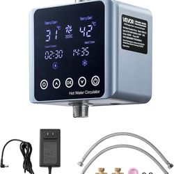  Digital Smart Instant Hot Water Recirculating Pump Kit, with Built-in Thermostat, Timer, Digital Screen, Under Sink Recirculation Circulation Circula