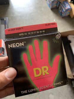 Electric guitar set DR neon