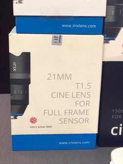 IRIX 21mm T1.5 Cine Lens with PL-RF adapter for Canon