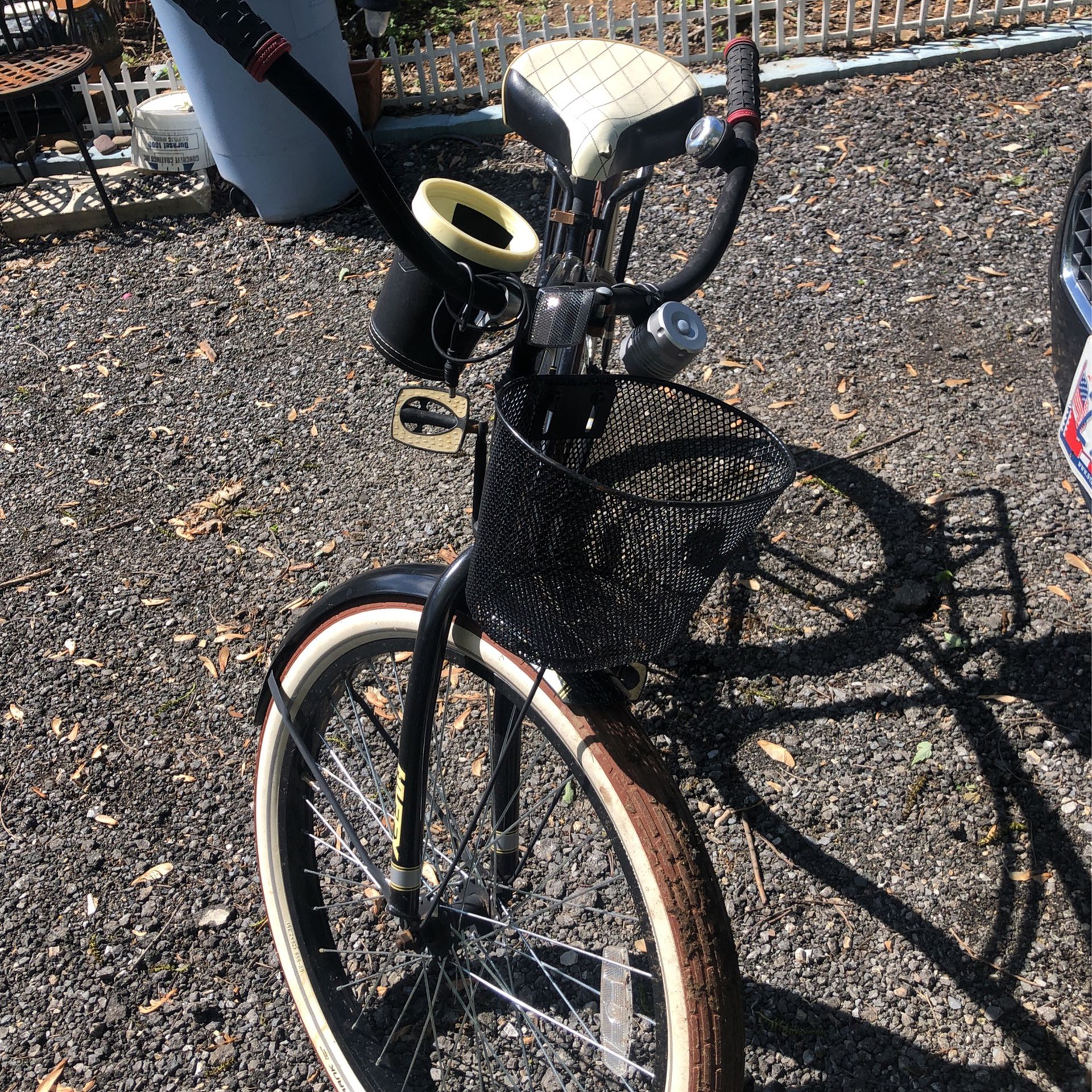 Huffy Bike /cup Holder-rack For Hauling  StuffBasket Horn And Bell 