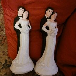 121/2" Ceramic Wedding Couple  $10 Each