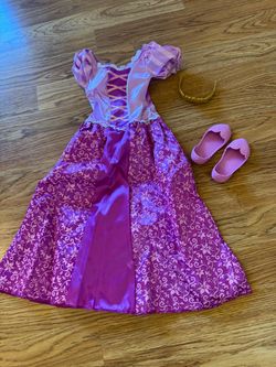 Doll Dress Rapunzel Large Doll Dress Shoes and Crown