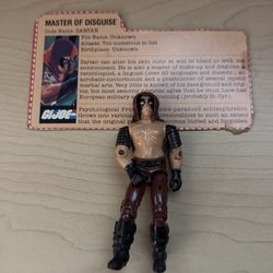 1984 G.I. Joe Zartan, known as Cobra's Master of Disguise and leader of the Dreadnoks