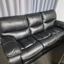 Sofa  Black Leather