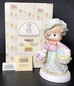 Precious Moments #737550 “Sure Could Use Less Hustle and Bustle” and BONUS