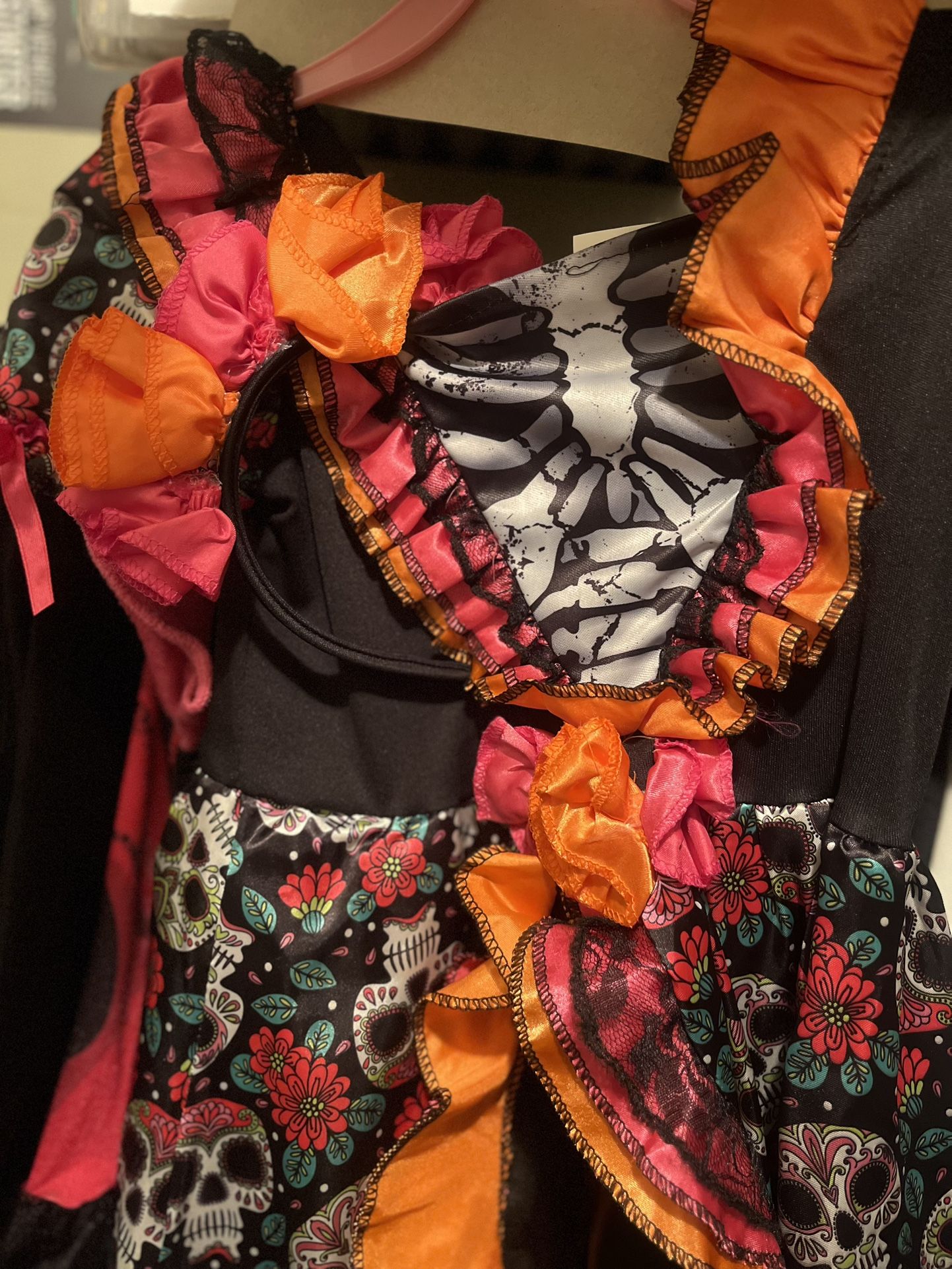 Day of the Dead Halloween Costume Size 6 