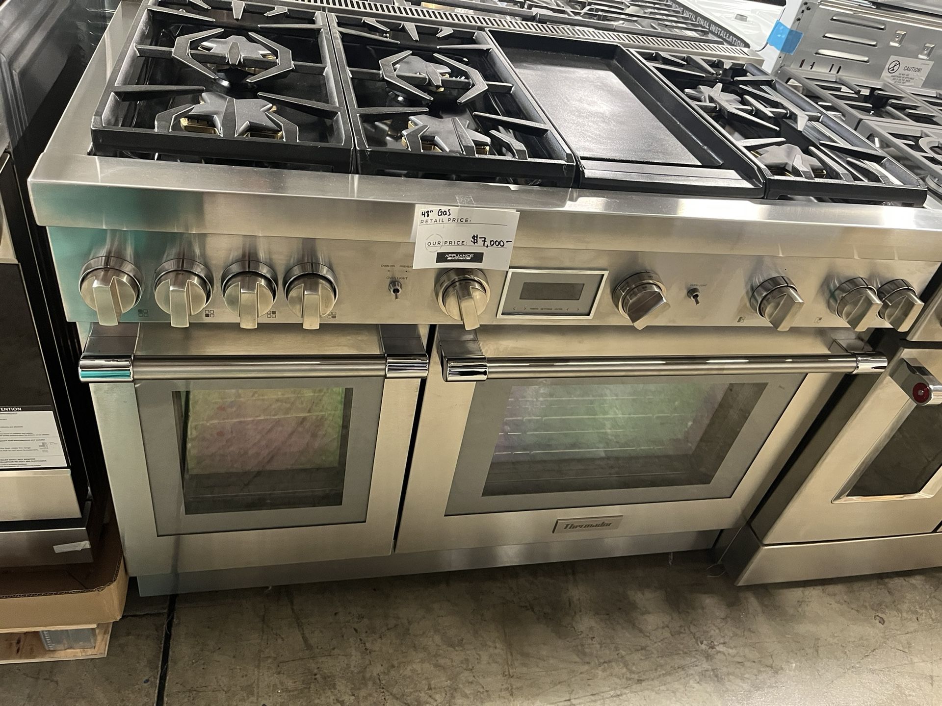 THERMADOR 48 WIDE GAS RANGE 