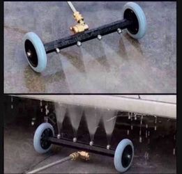 🔥 5000PSI car chassis high pressure washer 16 inch car washing locomotive bottom water