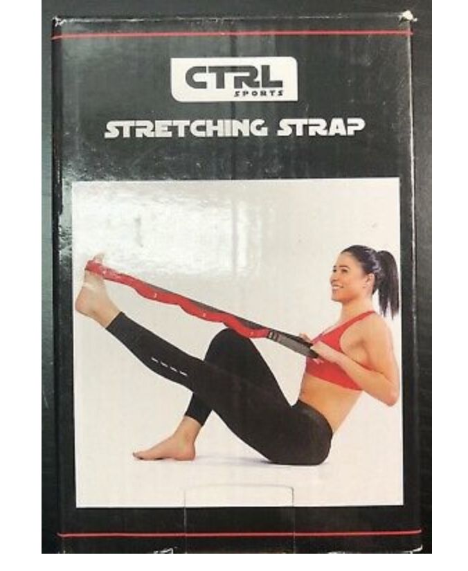 CTRL Sports Stretching Strap with Loops for Physical Therapy, Yoga, Exercise 