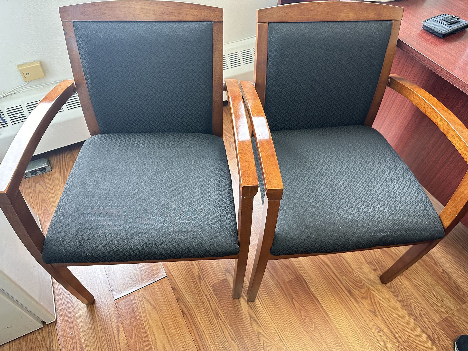 Two Wooden Arm Chair For Sale