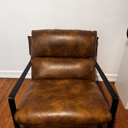 Leather Slingback Chair