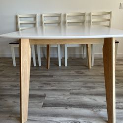 Table and 4 chairs