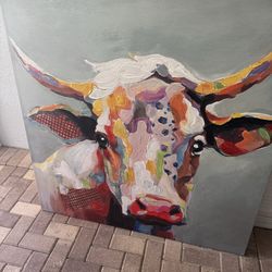 Large Cow Painting