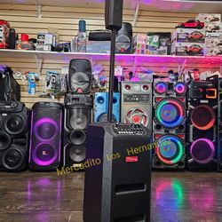 Portable Bluetooth Speaker 🔈 PRO AUDIO❗️5000w - 2 Wireless Mic 💥