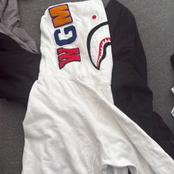 Bape Hoodie White 