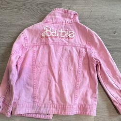 Barbie Denim Jacket/ Cotton On/ Pink , Size 3/4
