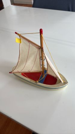 Handcrafted Wood Sailboat Toy