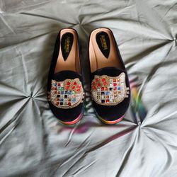 Jeweled Slip On Shoes