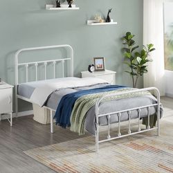 White Twin Bed frame 611253