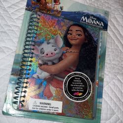 Disney Moana Journal Notebook Scratch & Sticker NEW