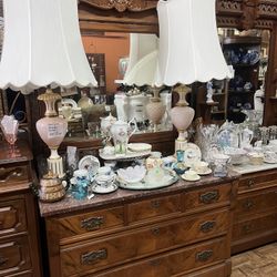 Antique Victorian dresser dark marble top $400 great Mother’s Day gift