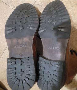 ALDO MENS LEATHER HIGHTOP/ SIZE, 10