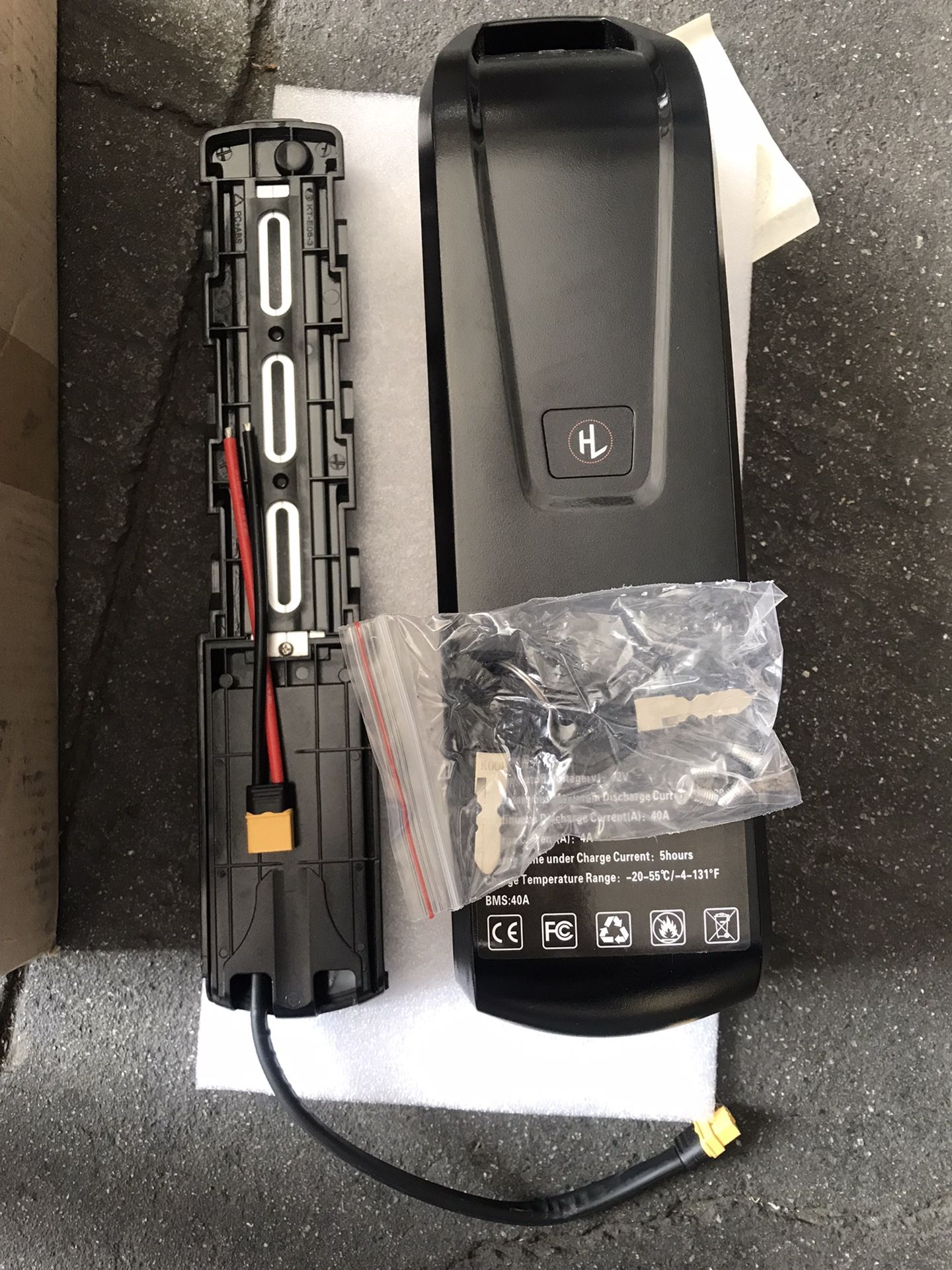 36V 20Ah Ebike Lithium Battery with BMS for Ebike Electric Bicycle Scooter