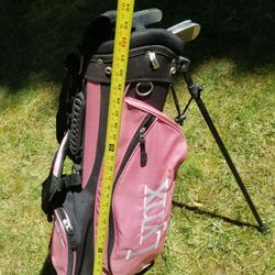 Child Size Golf Bag and 3 Clubs