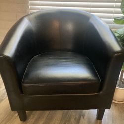 Black Leather Chair Couch