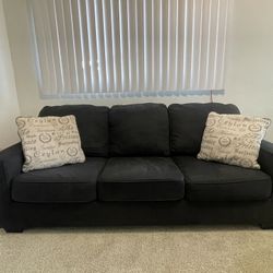 Sofa Charcoal Grey Couch 