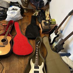 4 Guitars and 1 Clairinet 