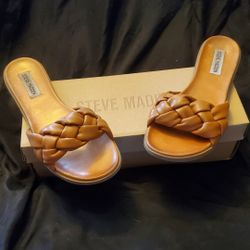 Steve Madden Brown Slides 