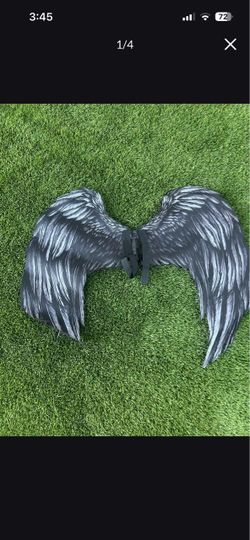 Black Angel Wings Costume Accessory