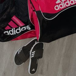 Adidas, Duffel Bag Backpack Sandal Size 6 Women’s