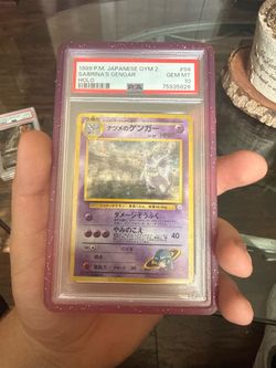 SABRINA'S GENGAR HOLO POKEMON JAPANESE GYM 2 1999 94 PSA 10