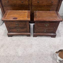 Real Wood Side Tables 175 For Pair 