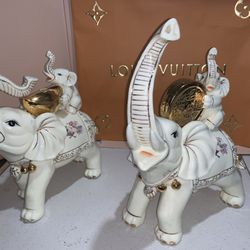 Porcelain Elephants