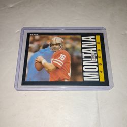 Perfect Mint Vintage Old 1985 Joe Montana Football Card #157