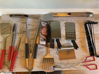 Complete Stainless‑Steel BBQ Tool Set