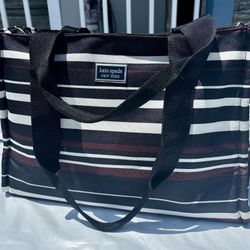 Kate Spade Dapper Bag, Blue,black And White stripes