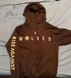 Rise against wolves medium hoodie