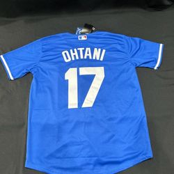 LA DODGERS Men's Size MEDIUM ✅  SHOHEI OHTANI JERSEY #17  MLB NIKE