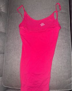 Skims Hot Pink Slip Dress