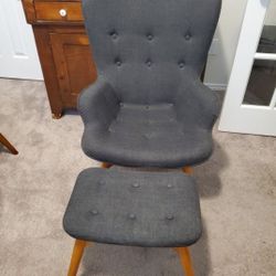 Armchair with Ottoman Footstool ($140 each)