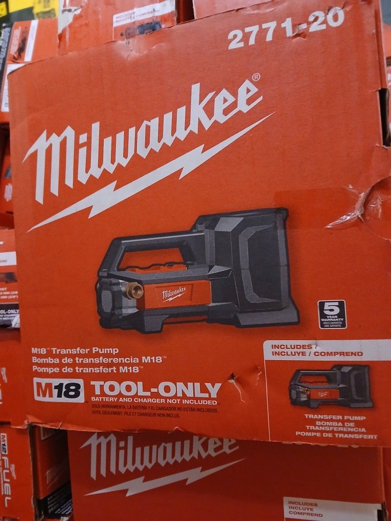 Milwaukee New Transfer Pump 18M