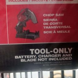Milwaukee new 14" chop saw fuel